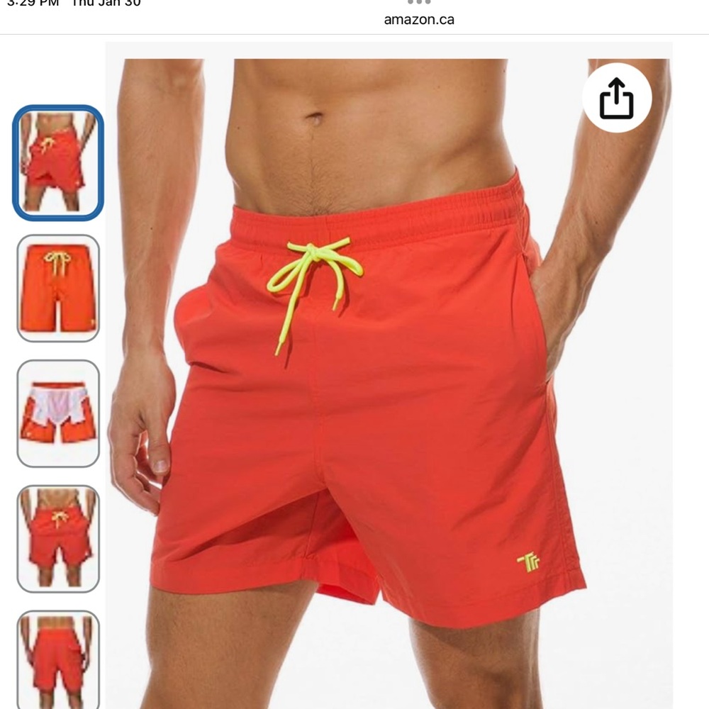 NWOT Men Swim Trunk Quick Dry Beach Board Shorts